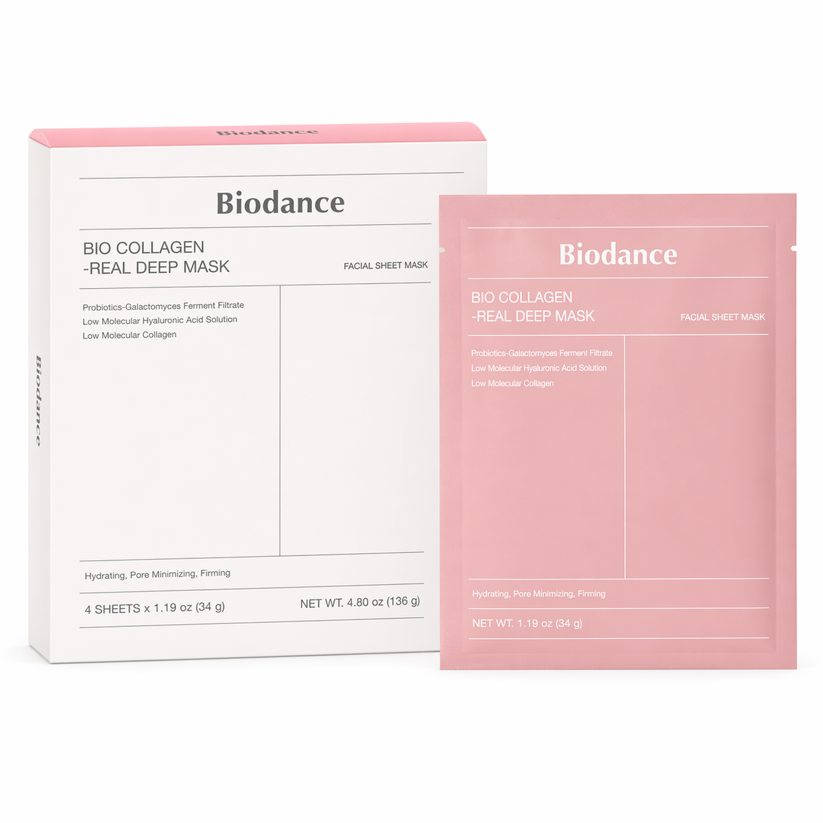 BIODANCE - BIO COLLAGEN REAL DEEP MASK - 4 MASQUES (34G)