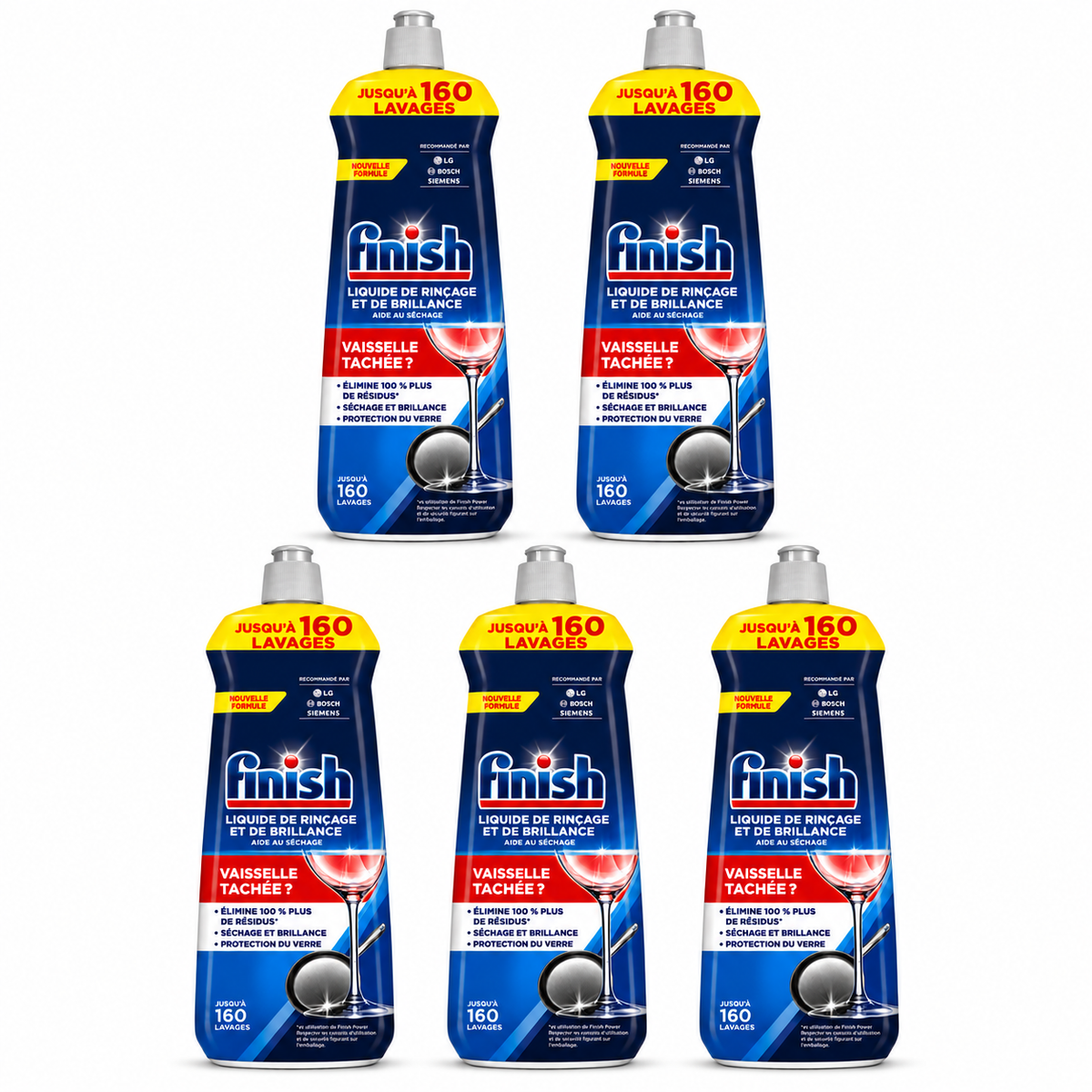 FINISH – LIQUIDE DE RINÇAGE ET DE BRILLANCE – JUSQU’À 160 LAVAGES - 800 ML