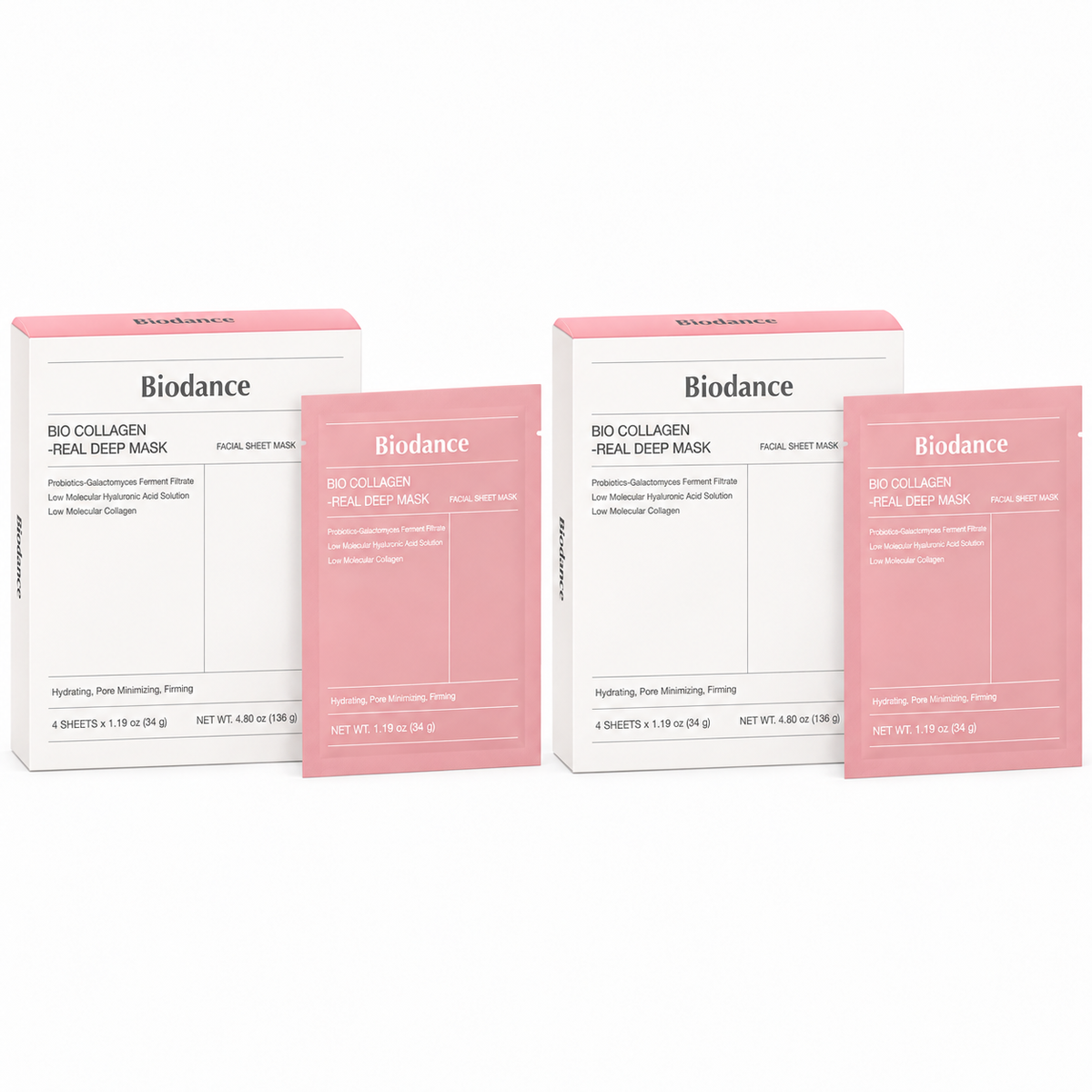 BIODANCE - BIO COLLAGEN REAL DEEP MASK - 4 MASQUES (34G)