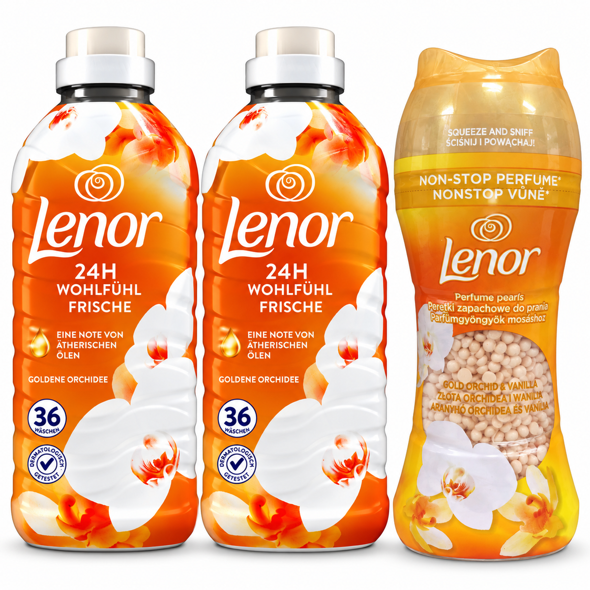 LENOR – PACK ADOUCISSANT & PERLES PARFUMÉES POUR LE LINGE