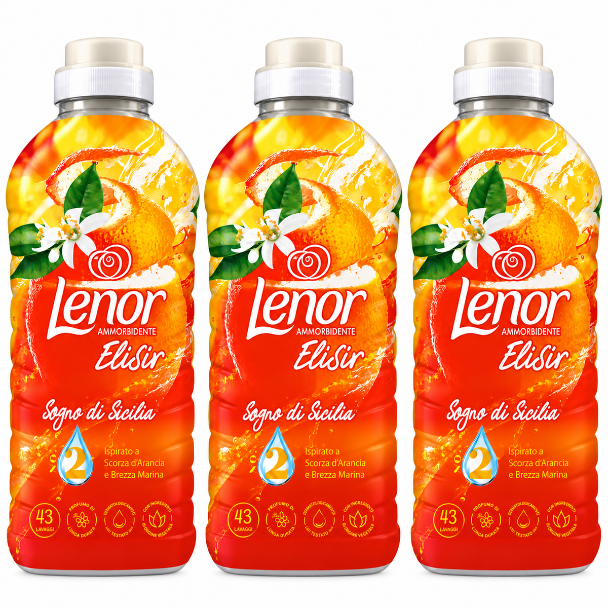 LENOR ELIXIR – SOGNO DI SICILIA – PARFUM DE LINGE – 903 ML – 43 LAVAGES