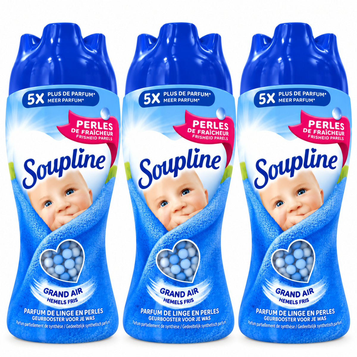 SOUPLINE PERLES DE FRAÎCHEUR – GRAND AIR - PARFUM POUR LE LINGE – 230GR