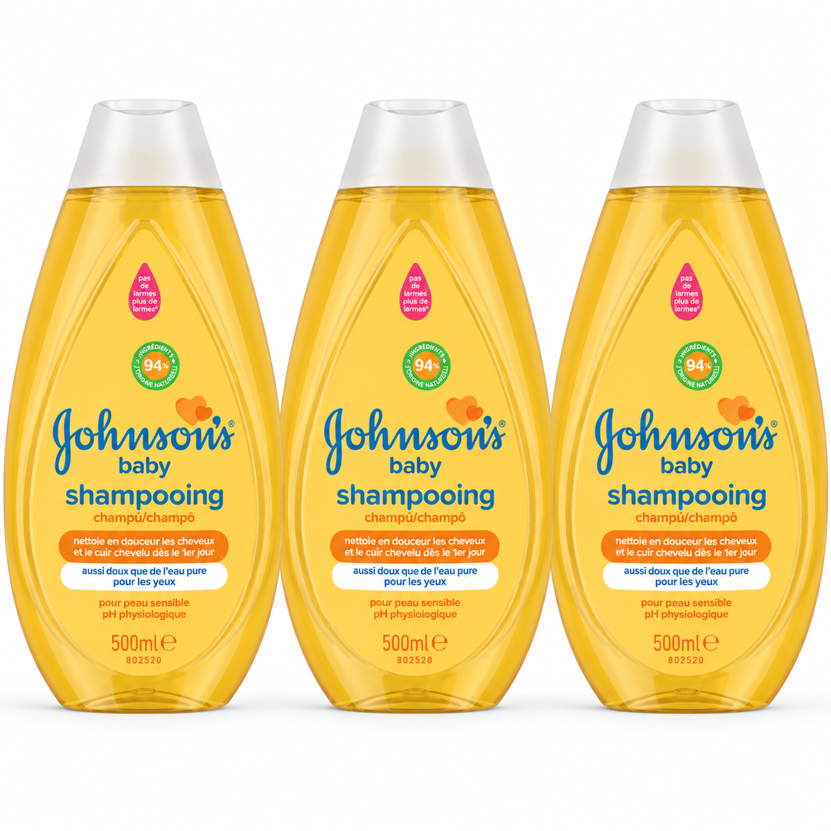 JOHNSON’S BABY – SHAMPOOING DOUX POUR BÉBÉ – 500 ML