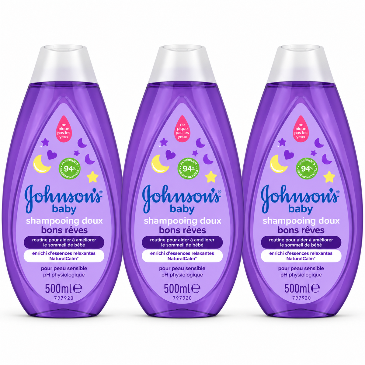 JOHNSON’S BABY BONS RÊVES – SHAMPOOING DOUX POUR BÉBÉ – 500 ML