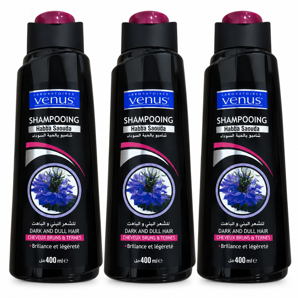 Pack de 3 Venus Shampooing Habba Saouda – 400 ml